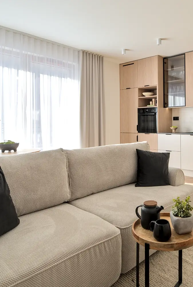 Ciepłe wnętrze mieszkania